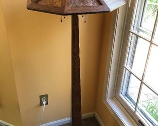 Quoizel mission-/craftsman-style floor lamp.