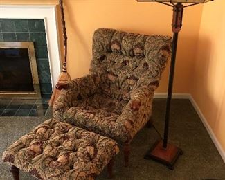 Stickley Leopold’s chair and ottoman.