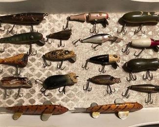 Vintage fishing lures.