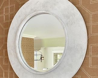 Item 12:  Grand Decorative White Textured Mirror - 30": $245