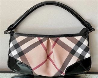 Item 88:  Burberry Shoulder Bag with Patent Leather Accents:  $165