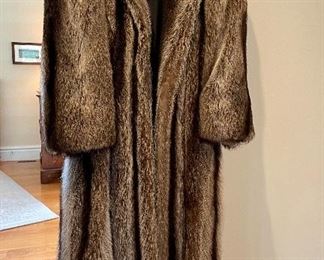 Item 108:  Neiman Marcus Fur Coat, Small: $245