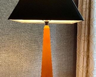 Item 125:  Decorative Wood Lamp - 27": $65