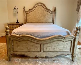 Item 36:  Queen Painted Bed with Mattress by Domain Furnishings: $595