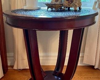 Item 44:  Side Table with Textured Top - 28" x 28.5": $275