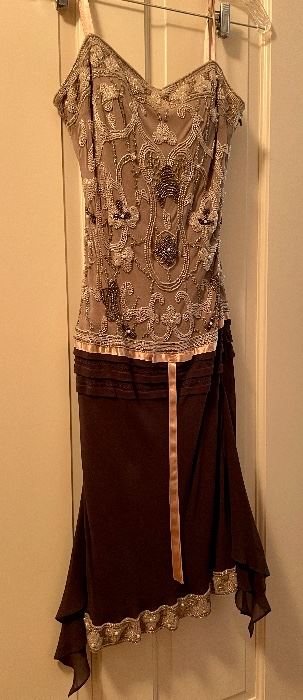 Item 107:  Sue Wong Nocturne, Size Small Flapper Style Dress: $58