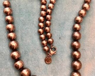 Item 212:  Tiffany & Co. Sterling Beaded Ball Necklace: $245
