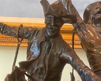 "Coming Thru The Rye" by FREDERIC REMINGTON - 29" High x 30" Wide  x 25.5" Deep 