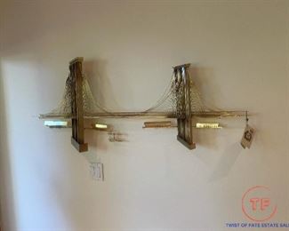 "Over The River" BROOKLYN BRIDGE Metal Wall Art Sculpture by C JERE
