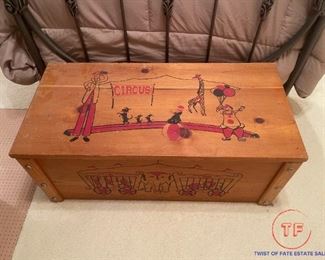 Vintage Circus Toy Box
