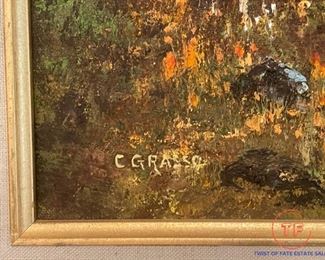 Original Oil on Canvas by C GRASSO