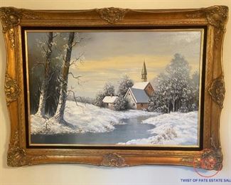 Original Oil on Canvas by C GRASSO