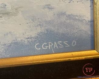 Original Oil on Canvas by C GRASSO