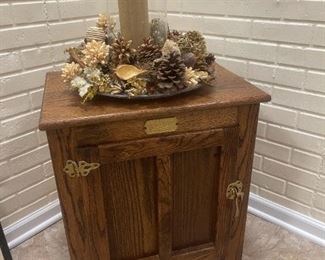 Vintage White Clad Wood Ice Box