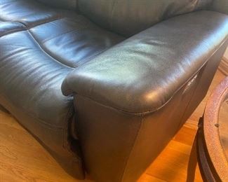 FLEXSTEEL Leather Powered Sofa