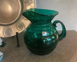 BLENKO Glass Pitcher