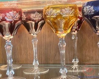 Bleikristall Cut Crystal Wine Glasses