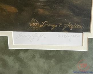 Signed Limited Edition Print by LORENZO GHIGLIERI