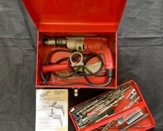 Milwaukee Hammer Drill with Bits