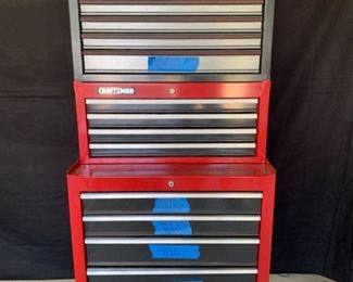 Rolling Craftsman Tool Cabinet with Tools