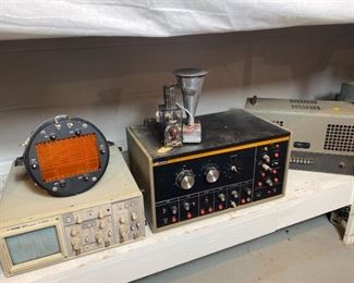 TV Analyzer and CR Military Tube, Various Electronics