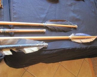 Large African Barbed Arrows/Spears. 