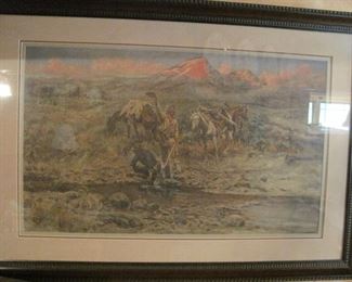   Lithograph, Charles Marion Russell (American,1864-1926).