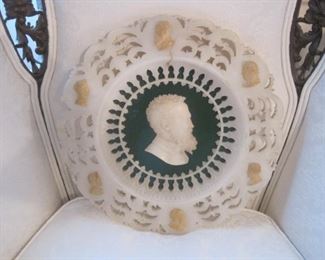 Carved Marble Plaque.