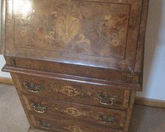 Inlaid Secretary Display Cabinet.