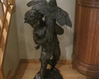 Large Bronze by Emile Laporte. (French 1858-1907).