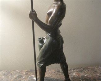 African Bronze Figure.