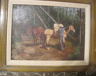 Bud Helbig oil painting.