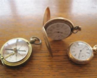 Pocket Watches and Compass.