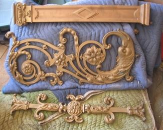 Antique Bronze Stair Balusters with Dolphin detail . More pieces than shown.