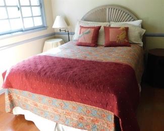 Queen mattress and box spring and headboard. Like new!
