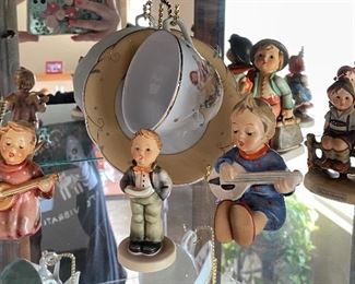 Hummel figures and teacup sets