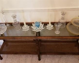 Wood & Glass Entry /Sofa Table