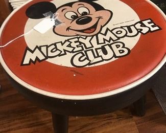 Vintage Mickey Mouse Club Foot Stool