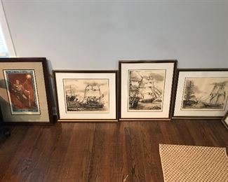 Framed Wall Art (Ships)