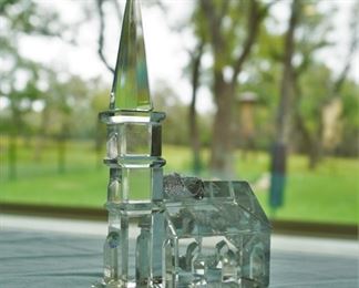 Crystal church ornament