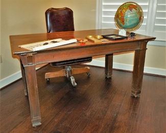 Oak writing desk