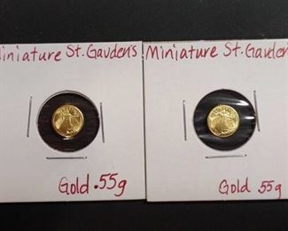 2X Mini St. Gaudens .55grams Gold