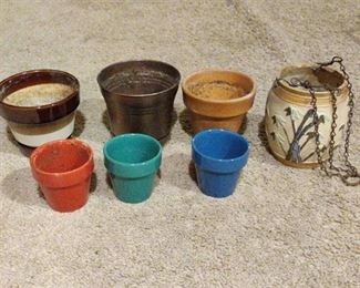 Variety of plant pots
