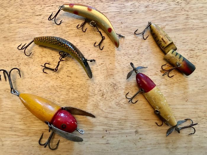 Vintage wooden lures