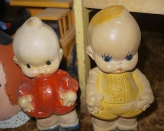Kewpie ceramic dolls