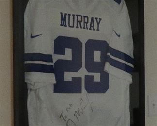 DeMarco Murray signed, framed jersey