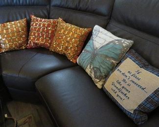 Accent pillows - sorry, but the sectional is not for sale.