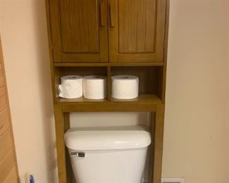 Wood Cabinet for behind toilet
