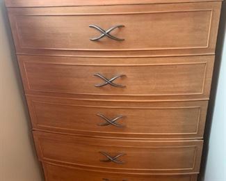 Large 5 drawer tall dresser