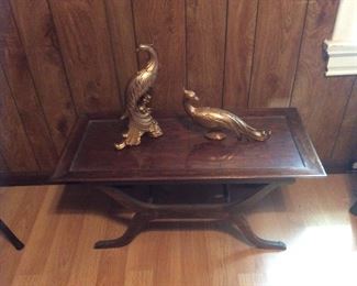 COFFEE TABLE. AND MID 70S BIRDS
